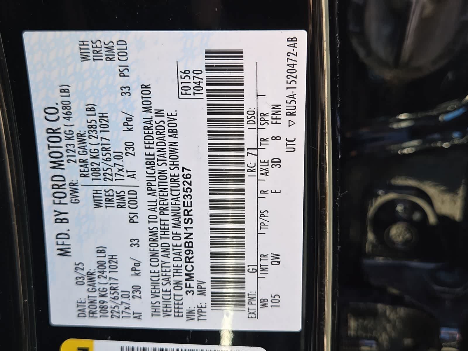 Used 2025 Ford Bronco Sport Big Bend AWD/4WD image 29