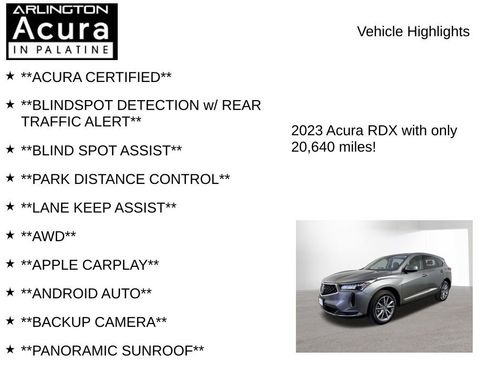 Used 2023 Acura RDX w/ Technology Package image 7