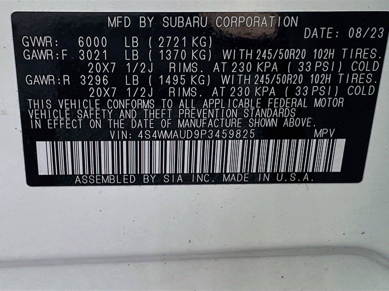 Used 2023 Subaru Ascent Limited w/ Technology Package AWD/4WD image 31