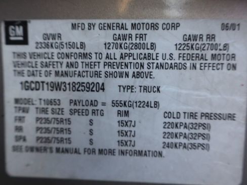 Used 2001 Chevrolet S10 Pickup LS w/ Preferred Equipment Group image 37