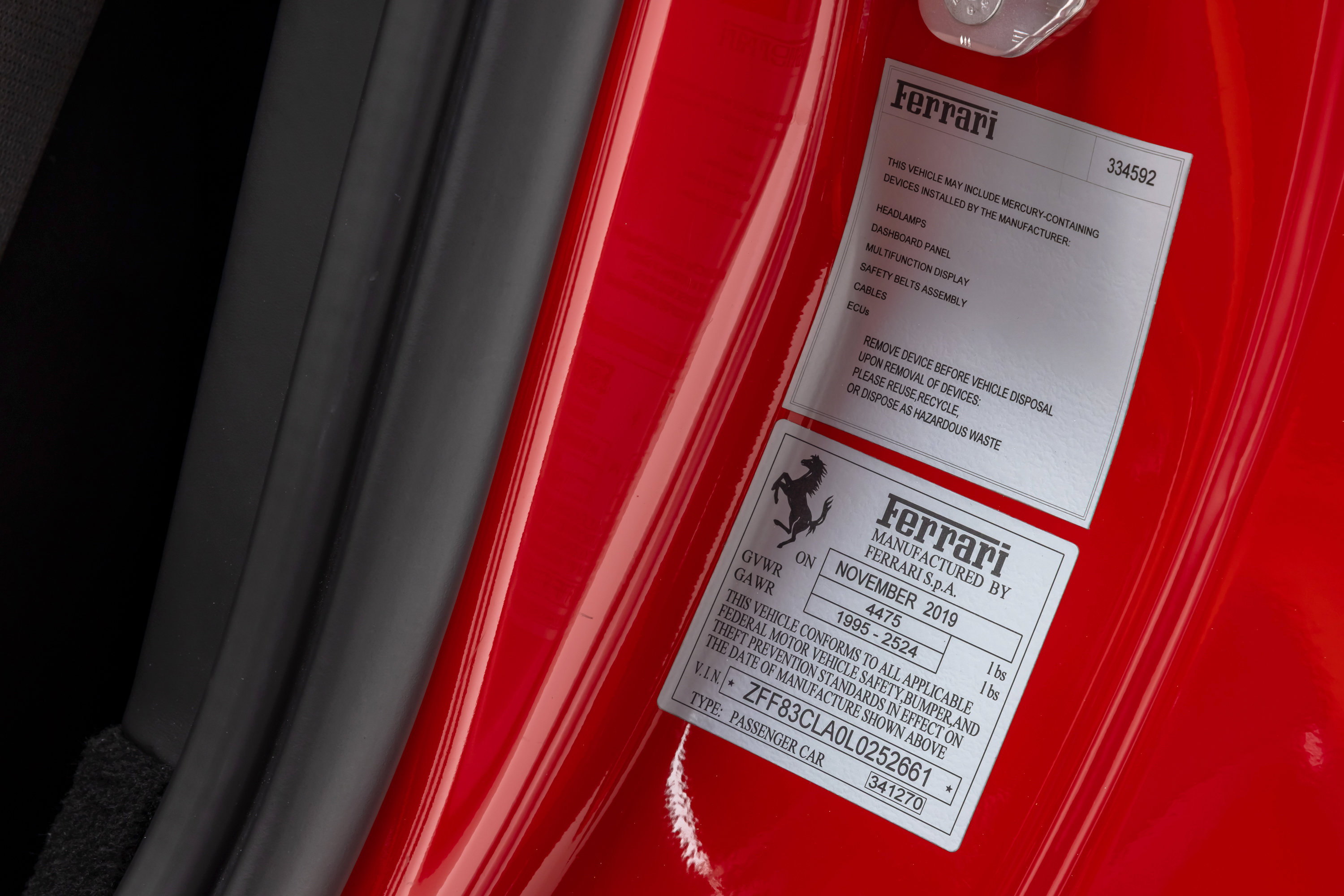 Certified 2020 Ferrari 812 Superfast RWD image 34