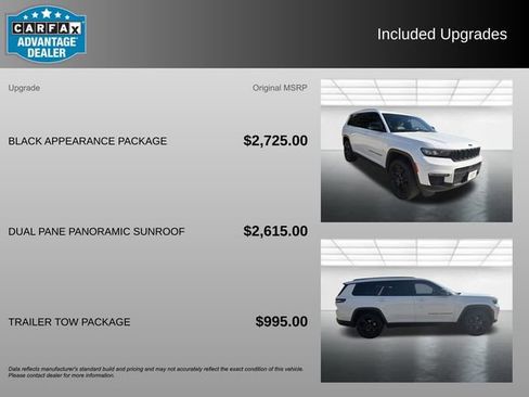 Used 2024 Jeep Grand Cherokee L Limited w/ Black Appearance Package AWD/4WD image 3