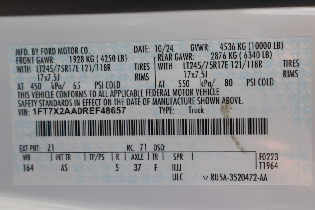 Used 2024 Ford F250 XL w/ XL Chrome Package RWD image 53