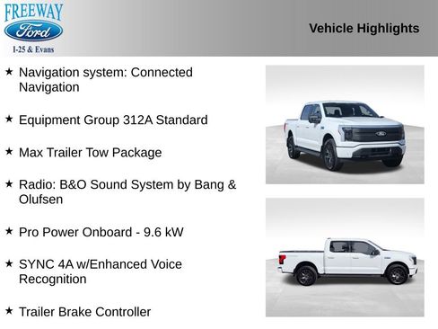 Certified 2024 Ford F150 Lightning Flash w/ Max Trailer Tow Package image 4