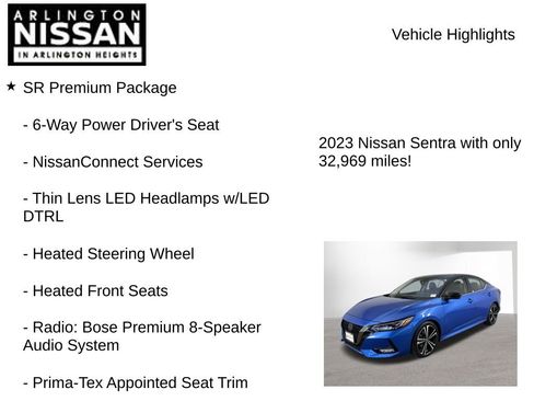 Certified 2023 Nissan Sentra SR w/ SR Premium Package image 8
