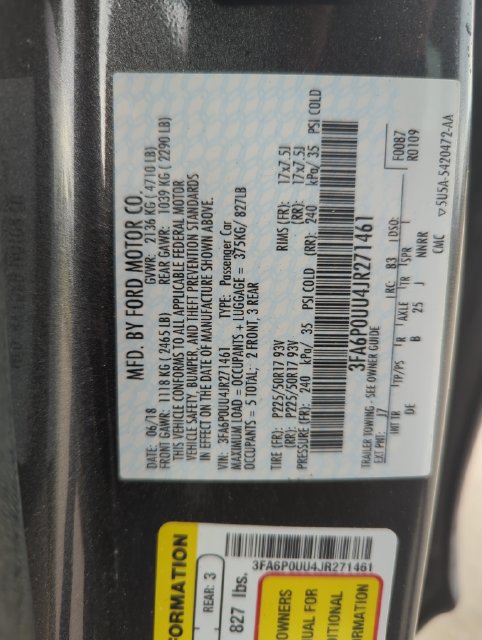 Used 2018 Ford Fusion S FWD image 40