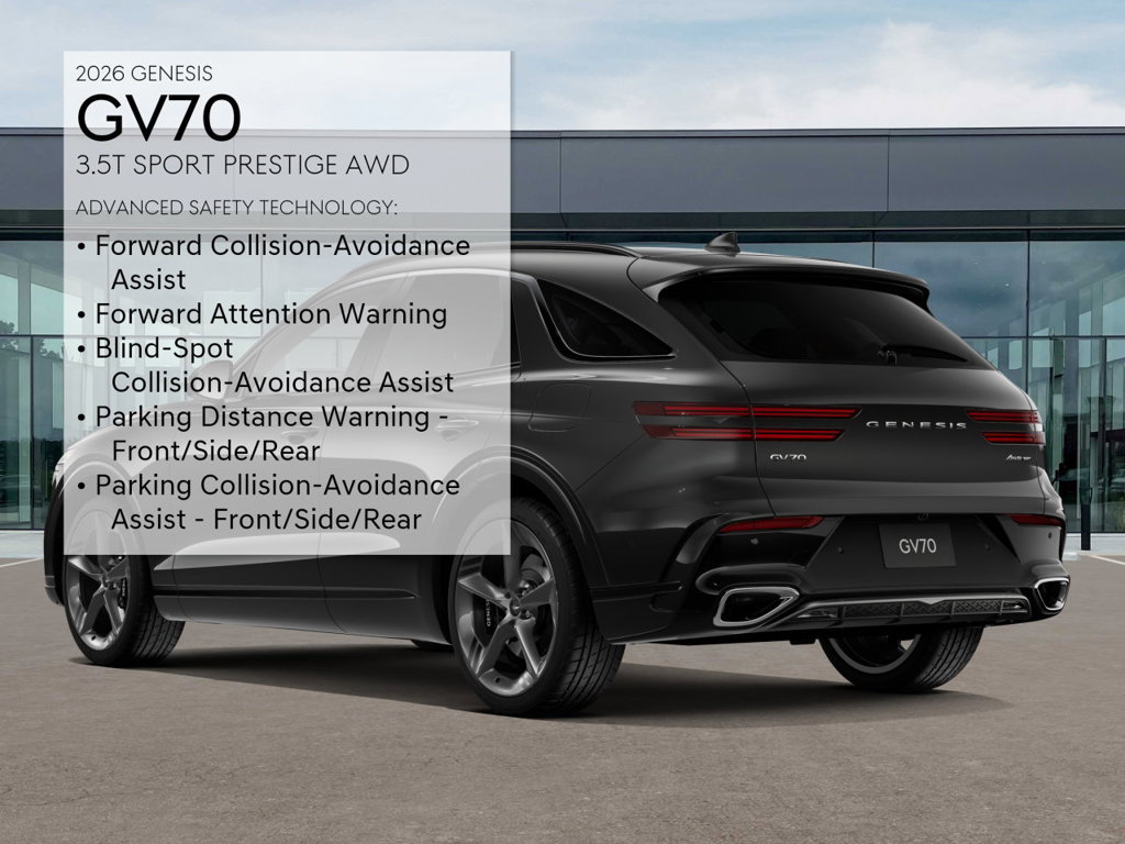 New 2026 Genesis GV70 3.5T Sport Prestige w/ G1 Accessory Package AWD/4WD image 7