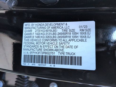 Certified 2023 Honda Ridgeline RTL-E image 35