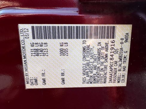 Used 2012 Nissan Maxima 3.5 SV w/ Sport Pkg FWD image 26