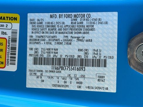 Certified 2025 Ford Mustang GT Premium RWD image 26