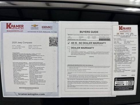 Used 2020 Jeep Compass Latitude FWD image 35