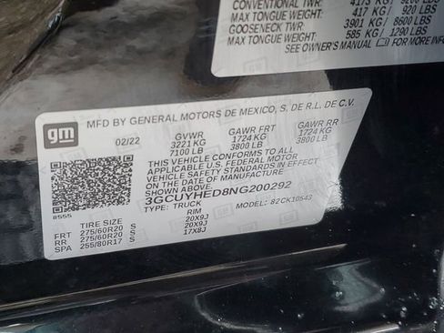 Used 2022 Chevrolet Silverado 1500 High Country w/ Z71 Off-Road Package image 35