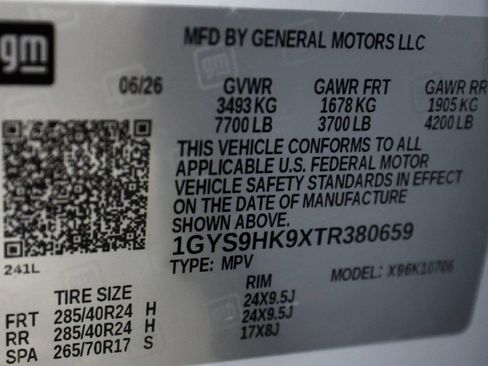 Used 2026 Cadillac Escalade V w/ LPO, ONYX Package AWD/4WD image 58