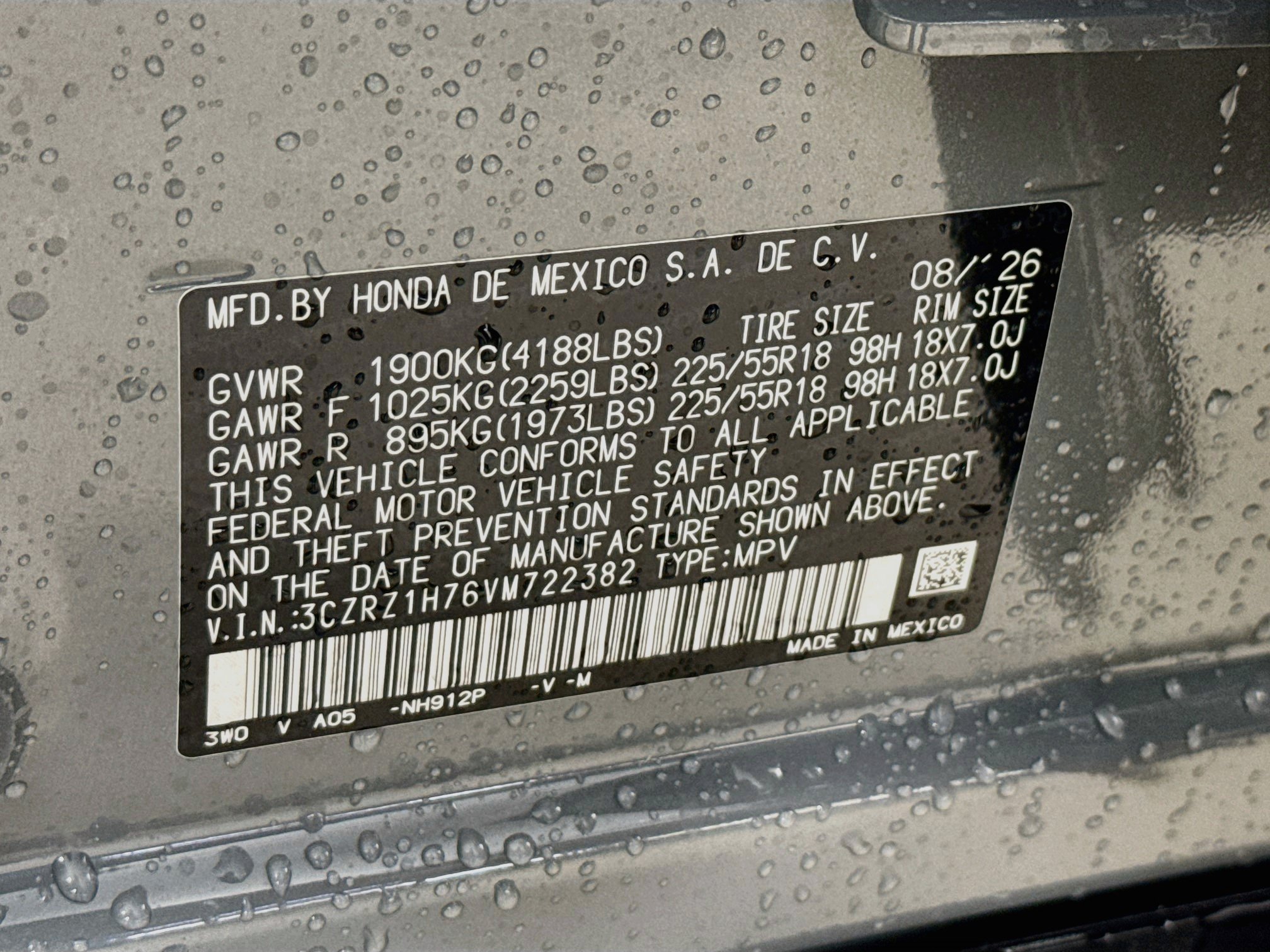 New 2027 Honda HR-V EX-L image 38