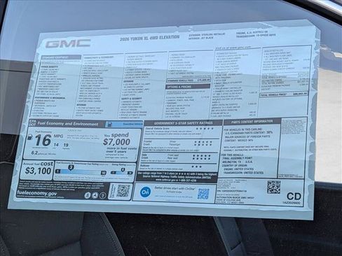 New 2026 GMC Yukon XL Elevation w/ Elevation Premium Package AWD/4WD image 23