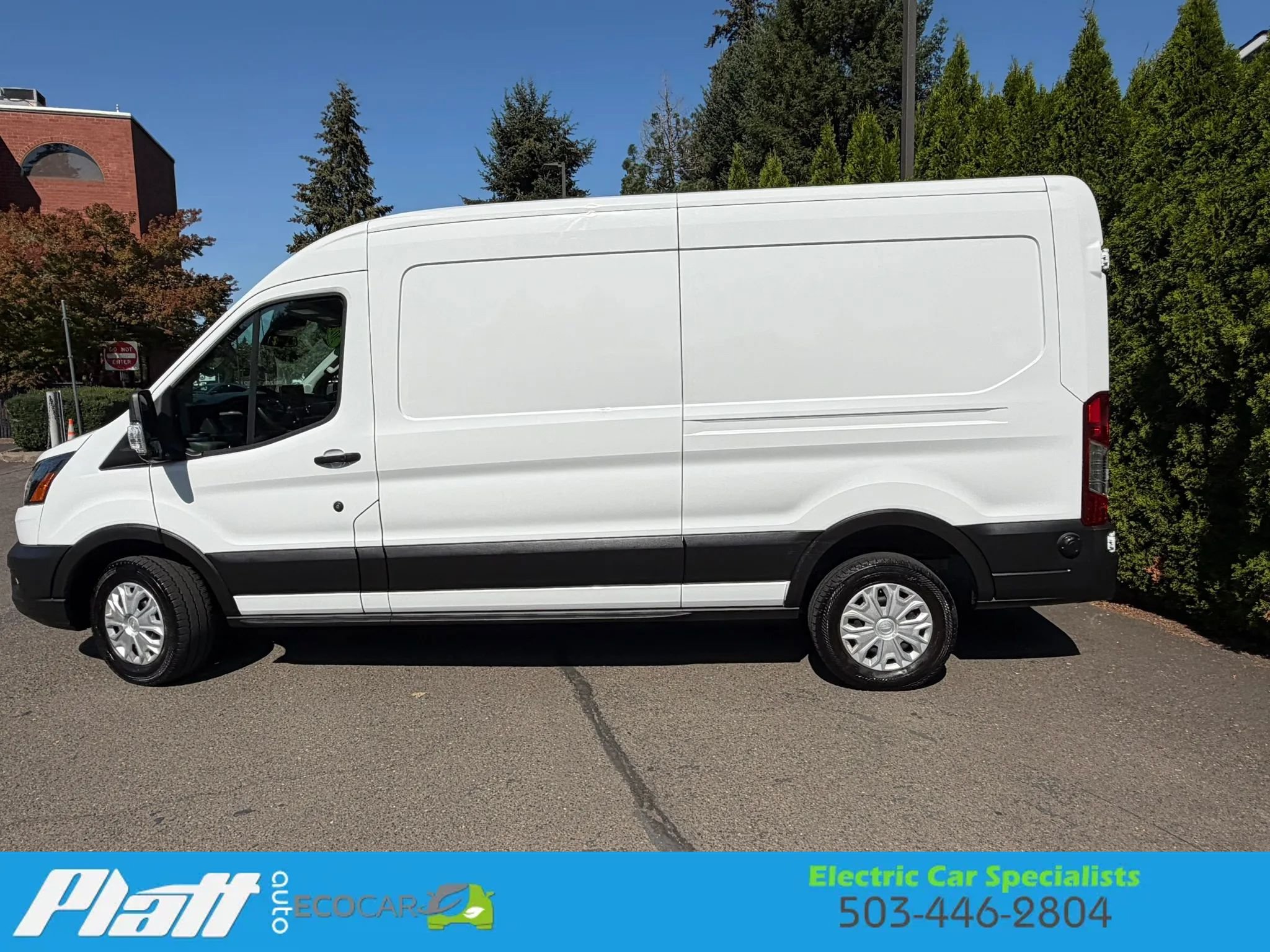 Used 2023 Ford E-Transit Medium Roof w/ Load Area Protection Package RWD image 6