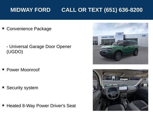 New 2025 Ford Bronco Sport Big Bend w/ Convenience Package image 13