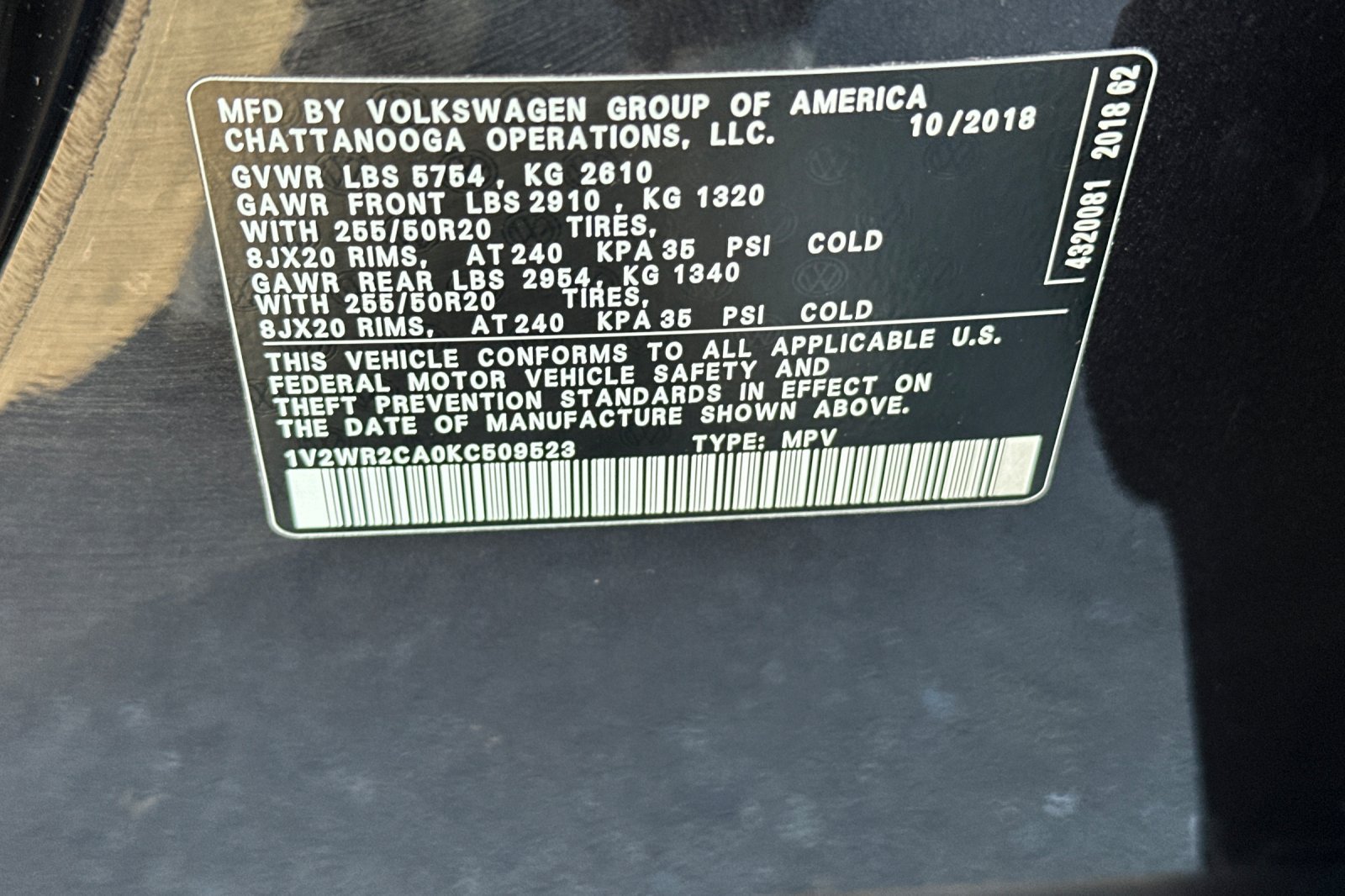Used 2019 Volkswagen Atlas SE w/ Towing Package FWD image 28