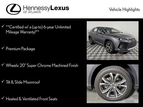 Certified 2021 Lexus RX 350 FWD w/ Premium Package image 12