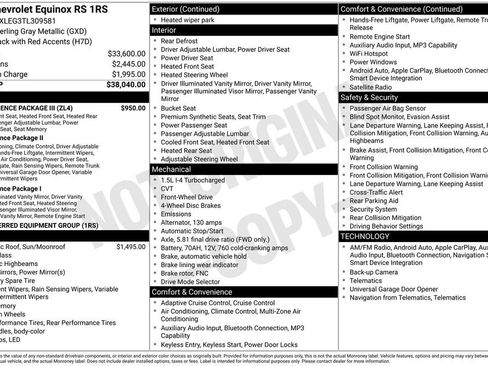 Used 2026 Chevrolet Equinox RS w/ Convenience Package III FWD image 6