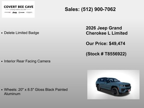 New 2026 Jeep Grand Cherokee L Limited image 12