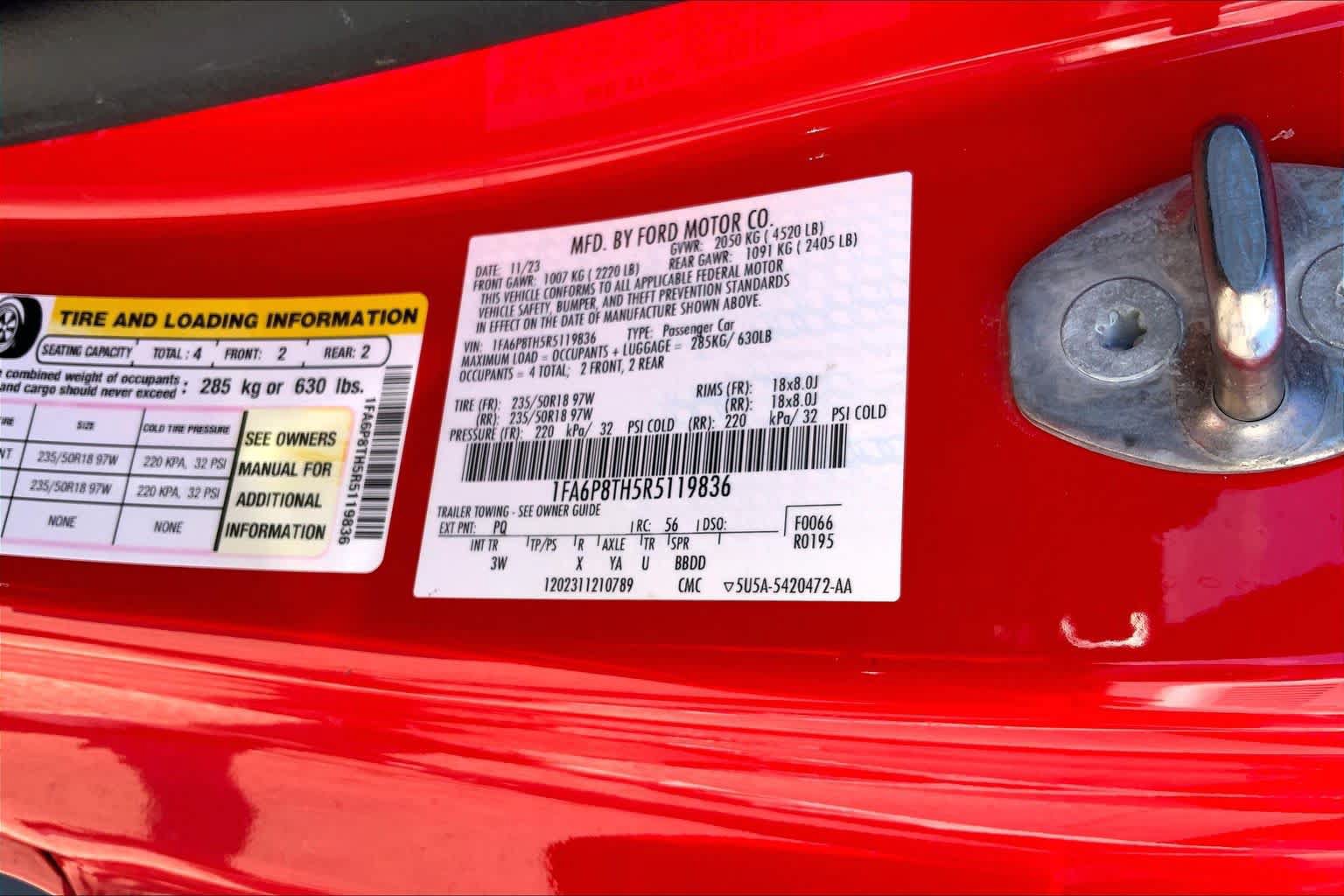 Used 2024 Ford Mustang Premium RWD image 33