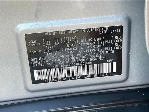 Used 2013 Subaru Outback 2.5i Premium AWD/4WD image 18