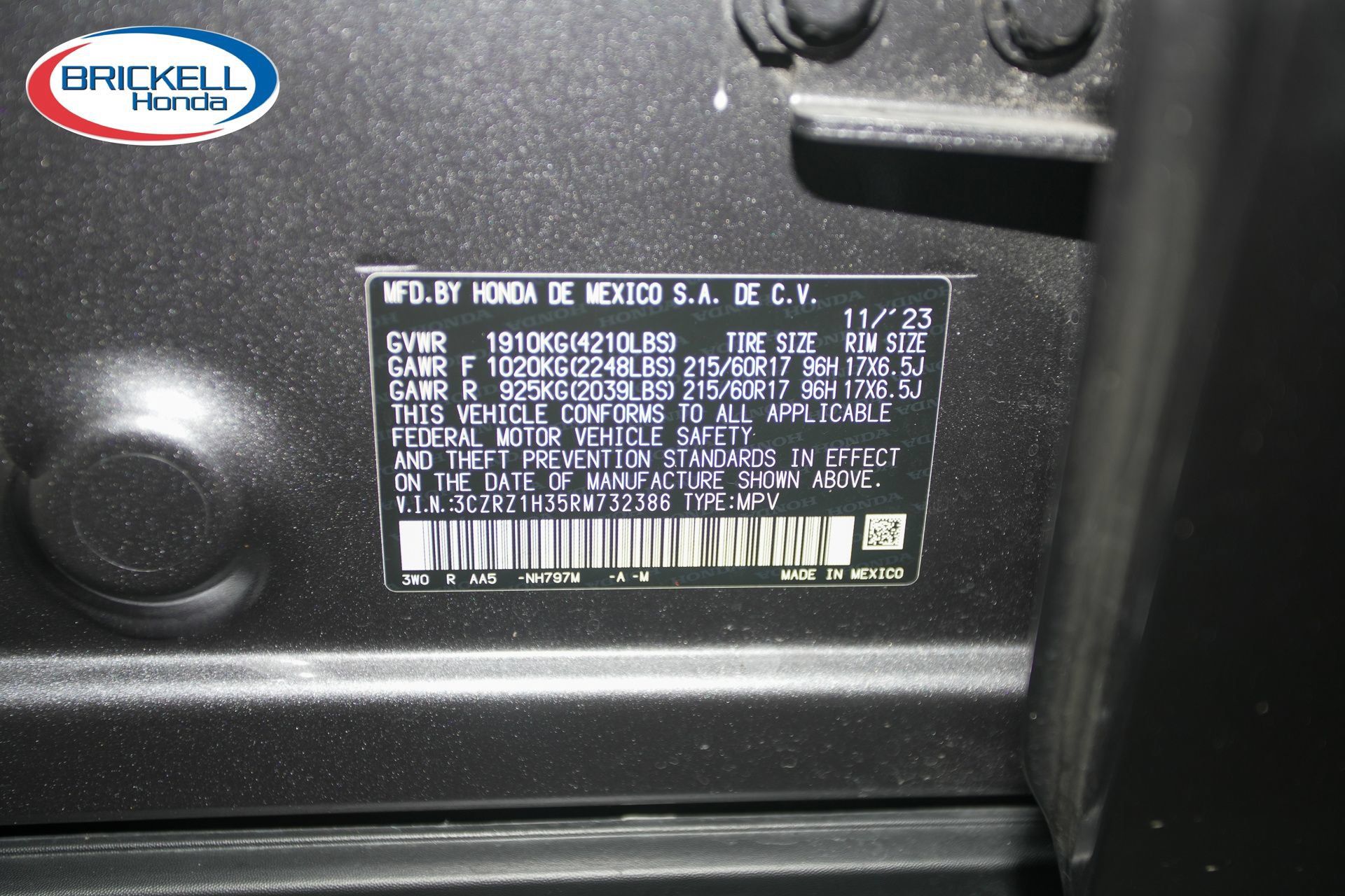 Certified 2024 Honda HR-V LX image 42