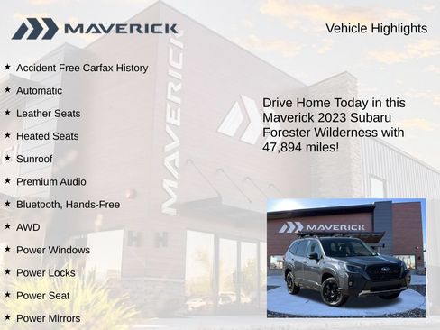 Used 2023 Subaru Forester Wilderness AWD/4WD image 5