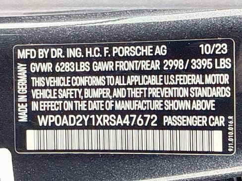 Certified 2024 Porsche Taycan GTS AWD/4WD image 12