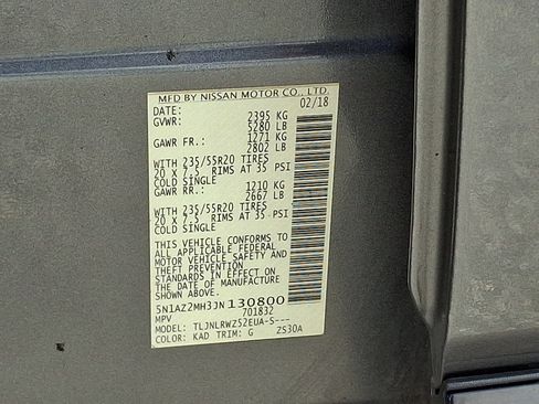 Used 2018 Nissan Murano SL w/ Midnight Edition Package image 28