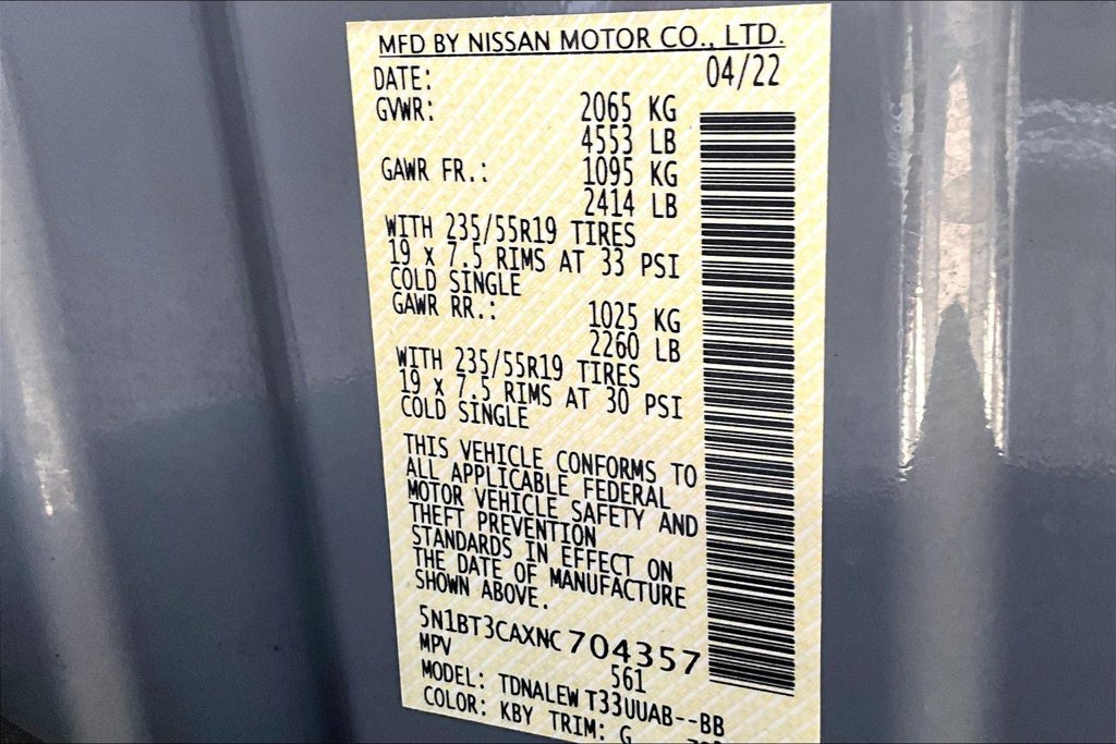 Used 2022 Nissan Rogue SL w/ SL Premium Package FWD image 19