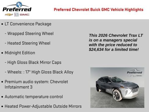 Used 2026 Chevrolet Trax LT w/ Midnight Edition FWD image 4