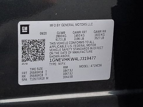 Certified 2020 Chevrolet Traverse LT w/ Driver Confidence II Package AWD/4WD image 27