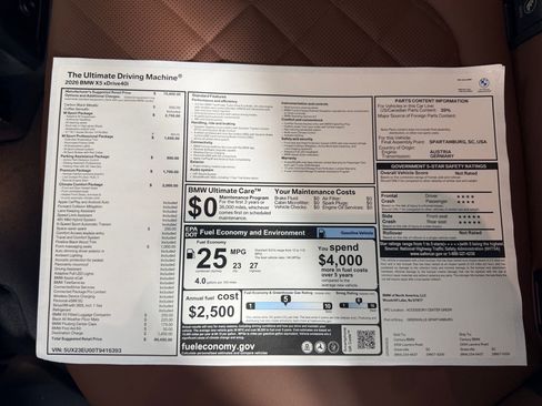 New 2026 BMW X5 xDrive40i w/ M Sport Package image 20