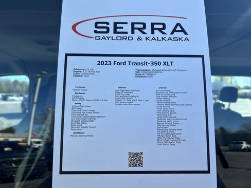 Certified 2023 Ford Transit 350 XLT RWD image 30
