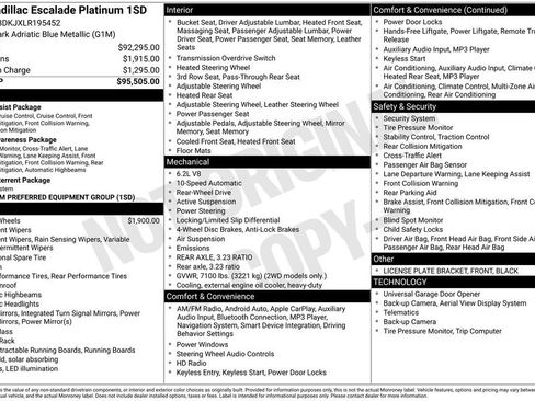 Used 2020 Cadillac Escalade Platinum image 3