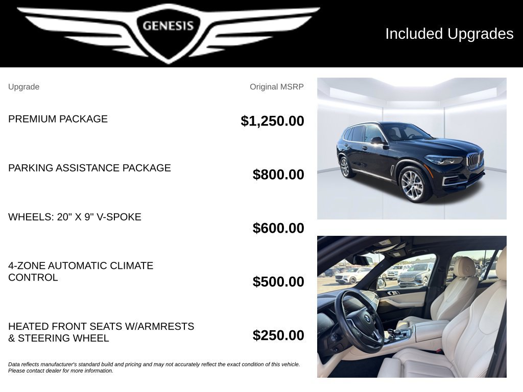 Used 2022 BMW X5 xDrive40i w/ Premium Package AWD/4WD image 2