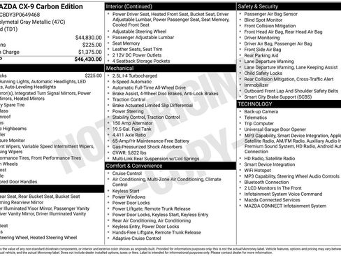 Used 2023 MAZDA CX-9 Carbon Edition AWD/4WD image 36