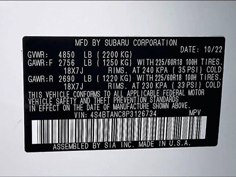 Used 2023 Subaru Outback Limited image 34