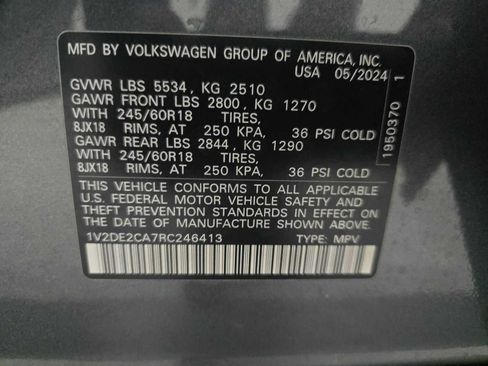 Used 2024 Volkswagen Atlas Cross Sport SE image 14