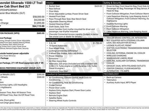 Used 2023 Chevrolet Silverado 1500 LT Trail Boss w/ Protection Package image 13