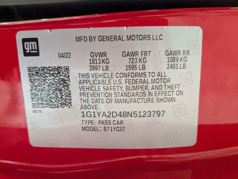 Used 2022 Chevrolet Corvette Stingray Coupe w/ 1LT image 40