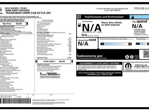 Used 2022 RAM 4500 Tradesman w/ Chrome Appearance Group image 58