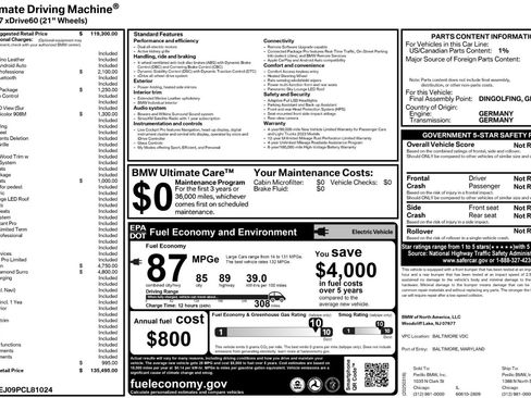 Used 2023 BMW i7 xDrive60 image 63