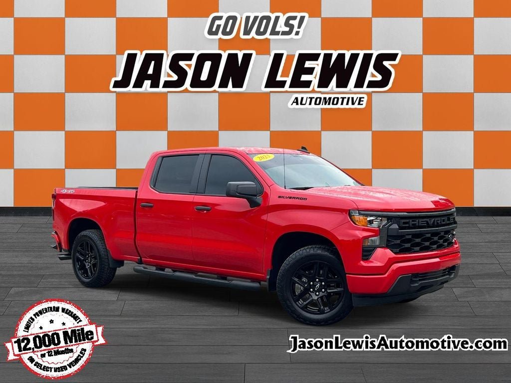 Used 2025 Chevrolet Silverado 1500 Custom w/ Turbomax Blackout Package AWD/4WD image 1
