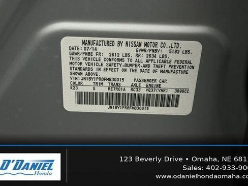 Used 2015 INFINITI Q70 L 3.7 w/ Deluxe Touring Package AWD/4WD image 43