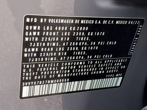 Certified 2022 Volkswagen Taos SE AWD/4WD image 22