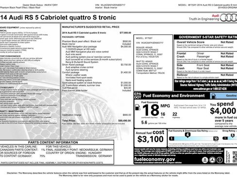 Used 2014 Audi RS 5 Cabriolet image 38