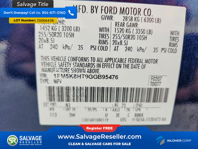 Used 2016 Ford Explorer Platinum AWD/4WD image 16